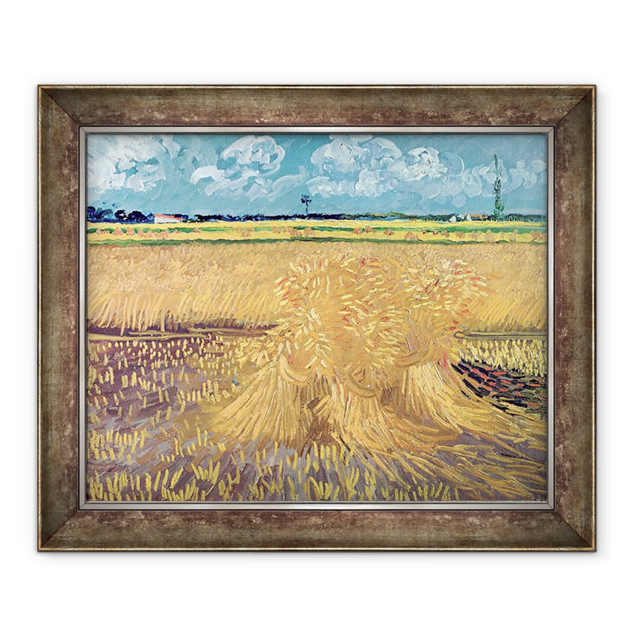 Tablou inramat - Vincent van Gogh - Wheatfield cu Sheaves, 70 x 85 cm