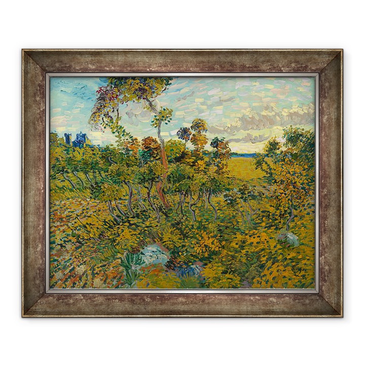 Картина в рамка - Винсент ван Гог - Залез в Монмажур, 90 x 110 см