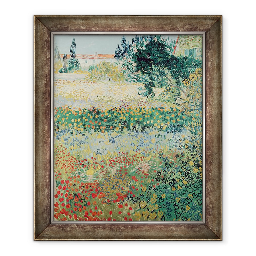 Tablou inramat - Vincent van Gogh - Gradina in Bloom, Arles, 70 x 85 cm