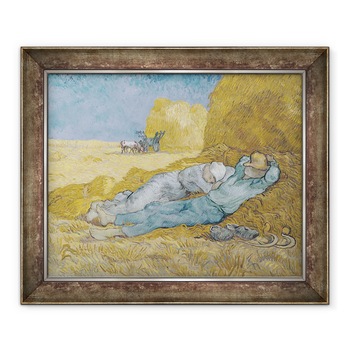 Tablou inramat - Vincent van Gogh - Amiaza, sau Siesta, dupa Millet, 70 x 85 cm Tablou inramat - Vincent van Gogh - Amiaza, sau Siesta, dupa Millet, 70 x 85 cm
