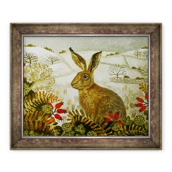 Tablou inramat - Vanessa Bowman - Iepurele in zapada, 70 x 85 cm Tablou inramat - Vanessa Bowman - Iepurele in zapada, 70 x 85 cm