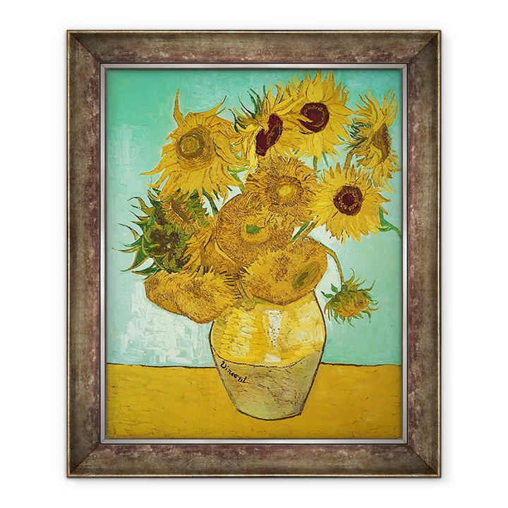 Tablou inramat - Vincent van Gogh - Floarea-soarelui I, 50 x 60 cm
