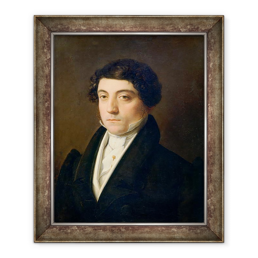 Tablou inramat - Vincenzo Camuccini - Portret De Gioacchino Rossini 1830, 70 x 85 cm