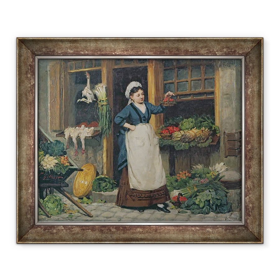 Tablou inramat - Victor Gabriel Gilbert - Vanzatorul de fructe, 70 x 85 cm
