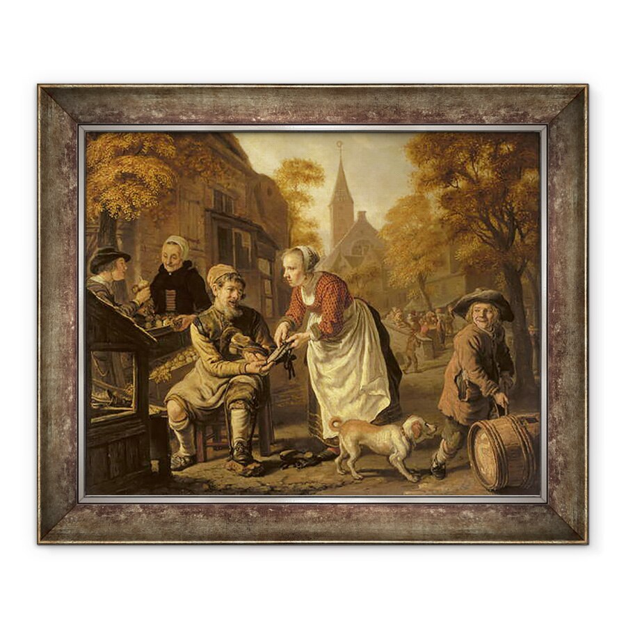 Tablou inramat - Victors - O scena sat cu un cizmar, 70 x 85 cm