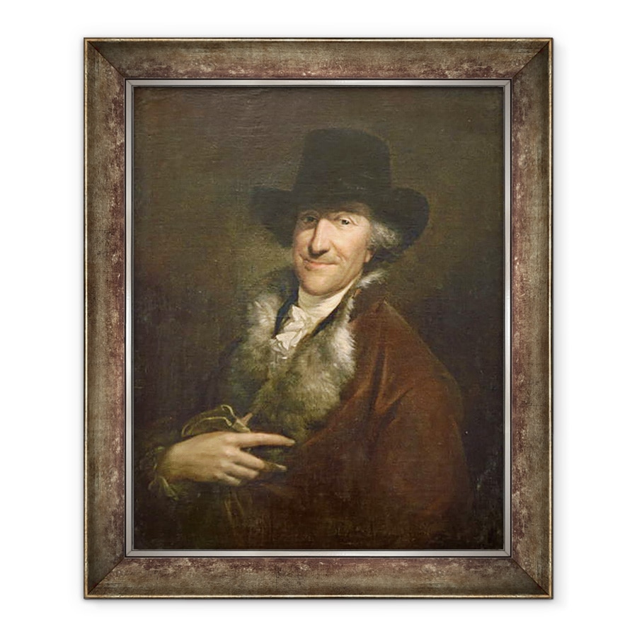 Tablou inramat - Wilhelm Weitsch - Wilhelm Friedemann Bach, 70 x 85 cm