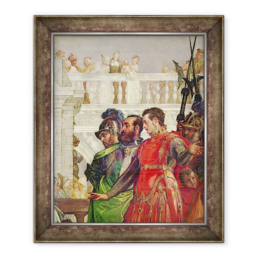 Tablou inramat - Veronese - Familia lui Darius inaintea lui Alexandru cel Mare 356-323 i.Hr., 70 x 85 cm