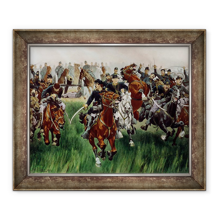 Tablou inramat - W.T. Trego - Cavaleria, 70 x 85 cm