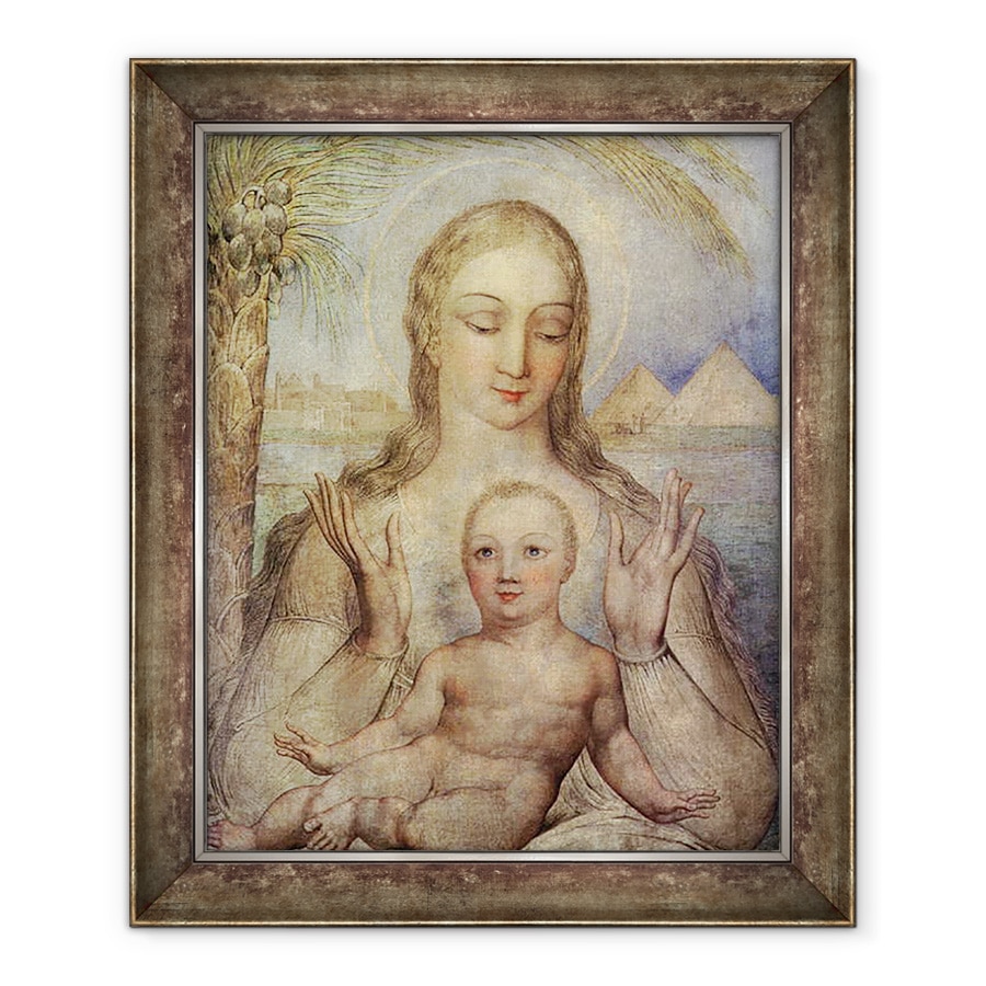 Tablou inramat - William Blake - Fecioara si Pruncul in Egipt, 70 x 85 cm