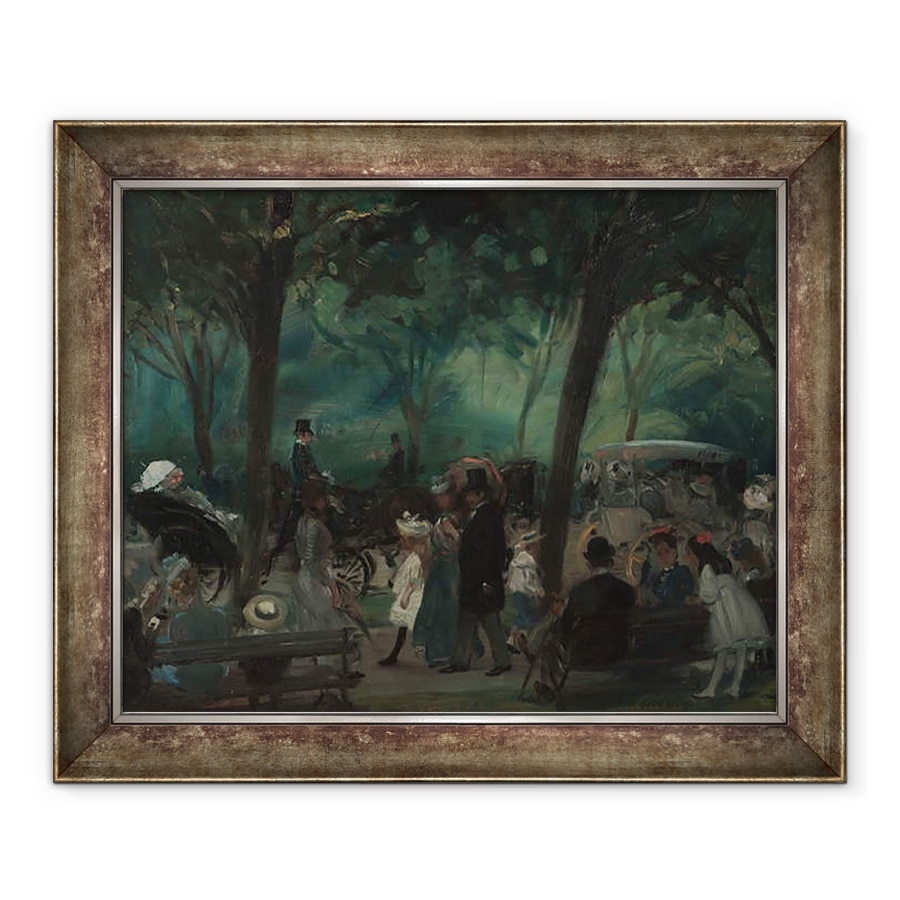 Tablou inramat - William James Glackens - Drum, Parcul Central, 70 x 85 cm