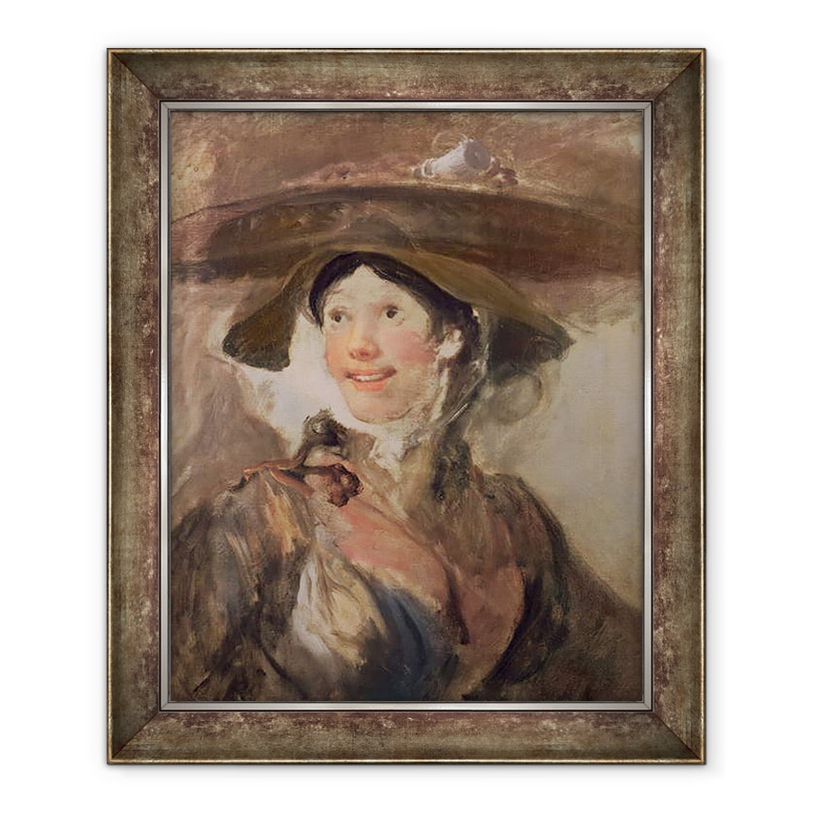 Tablou inramat - William Hogarth - Fata cu creveti, 70 x 85 cm