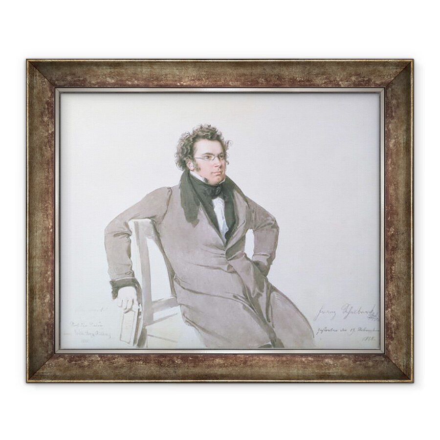 Tablou inramat - Wilhelm August Rieder - Franz Schubert 1797-1828, 70 x 85 cm