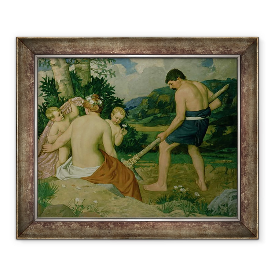 Tablou inramat - William Strang - Prin sudoarea fruntii tale, 70 x 85 cm