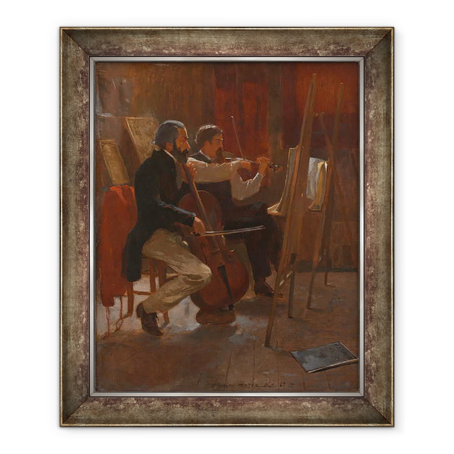 Tablou inramat - Winslow Homer - The Studio, 70 x 85 cm
