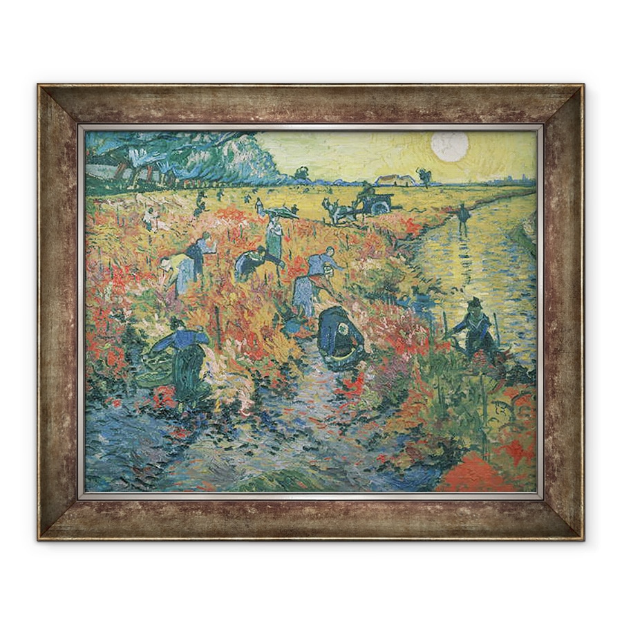 Tablou inramat - Vincent van Gogh - Red Vineyards la Arles, 70 x 85 cm