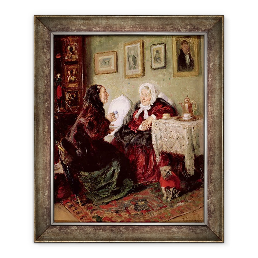 Tablou inramat - Vladimir Egorovic Makovsky - Tete-a-Tete, 70 x 85 cm
