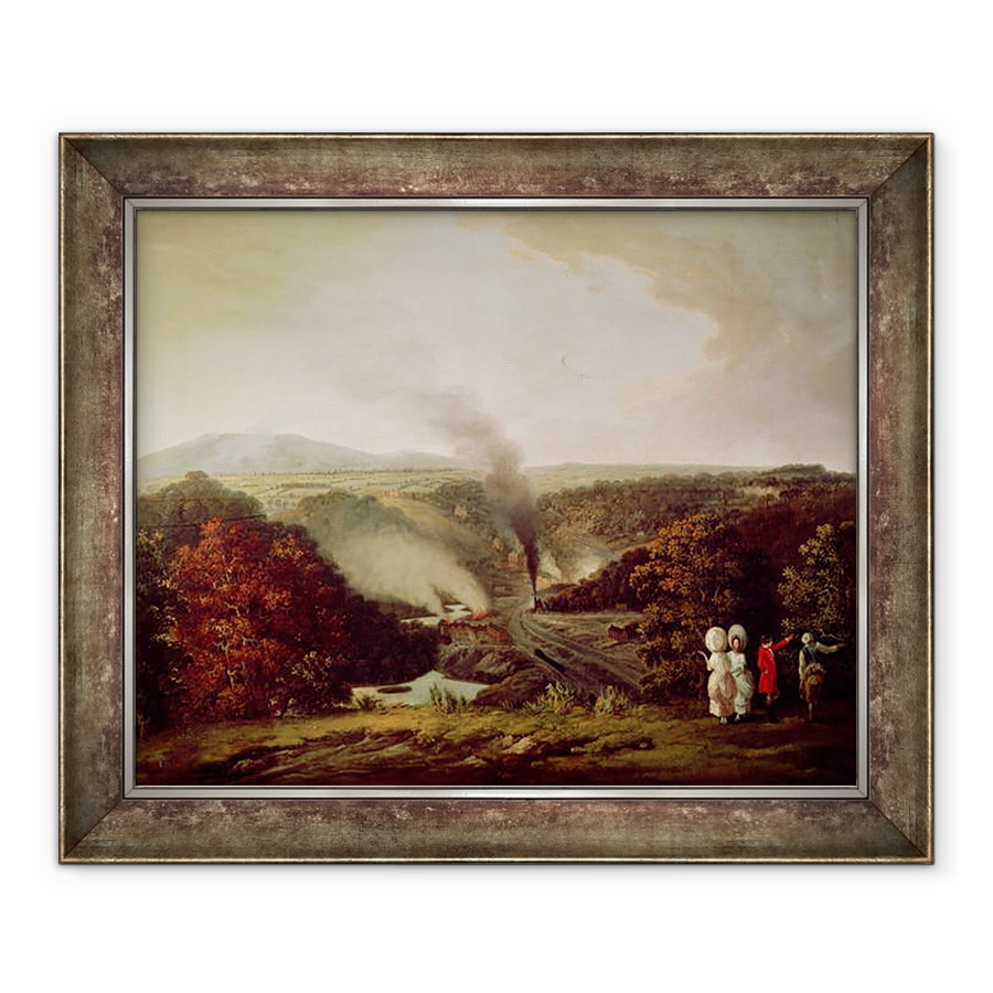 Tablou inramat - William Williams - Vedere dupa-amiaza la Coalbrookdale, 70 x 85 cm