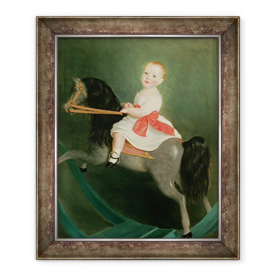 Tablou inramat - William Wallace Scott - Maestrul James Watts pe un cal balansoar, 70 x 85 cm
