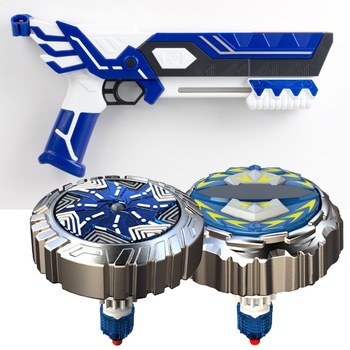 Set Spinner Mad Dual Shot Blaster Hurricane lansator de spinner si 2 filatoare Set Spinner Mad Dual Shot Blaster Hurricane lansator de spinner si 2 filatoare