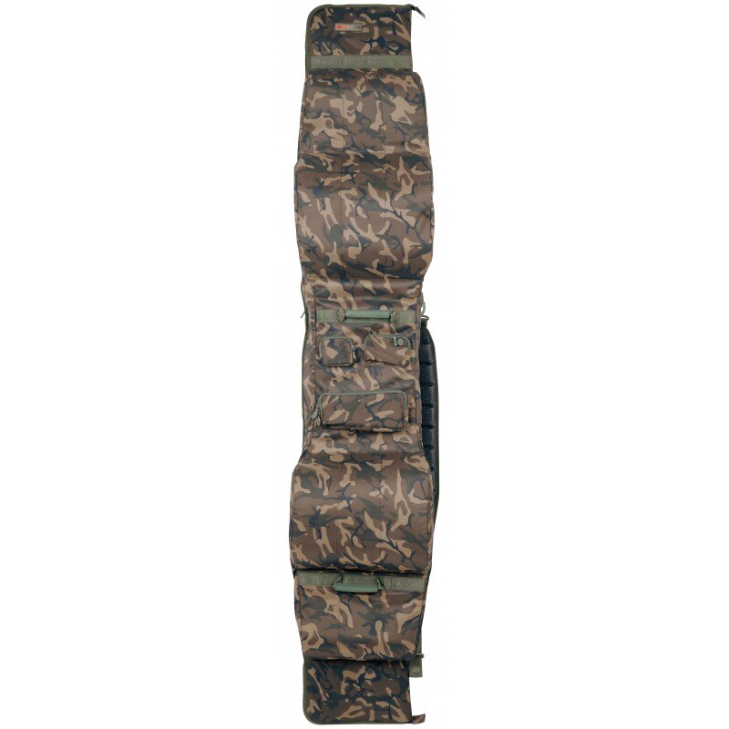 Husa pentru lansete cu 6 compartimente camolite 3+3 rod case lungime 197 cm