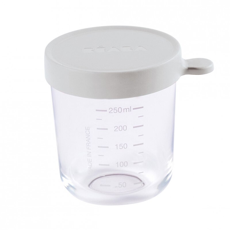 Recipient ermetic sticla Beaba 250ml - Gri