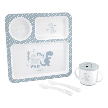 Set de masa complet KikkaBoo Dinosaur Blue Set de masa complet KikkaBoo Dinosaur Blue