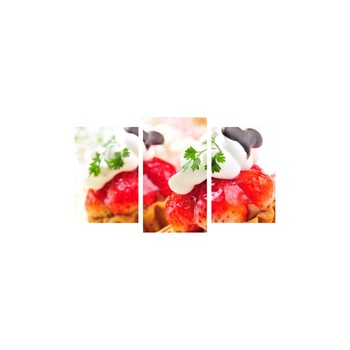 Tablou multicanvas 3 piese 150x90 cm, Food and Drinks model 201 Tablou multicanvas 3 piese 150x90 cm, Food and Drinks model 201