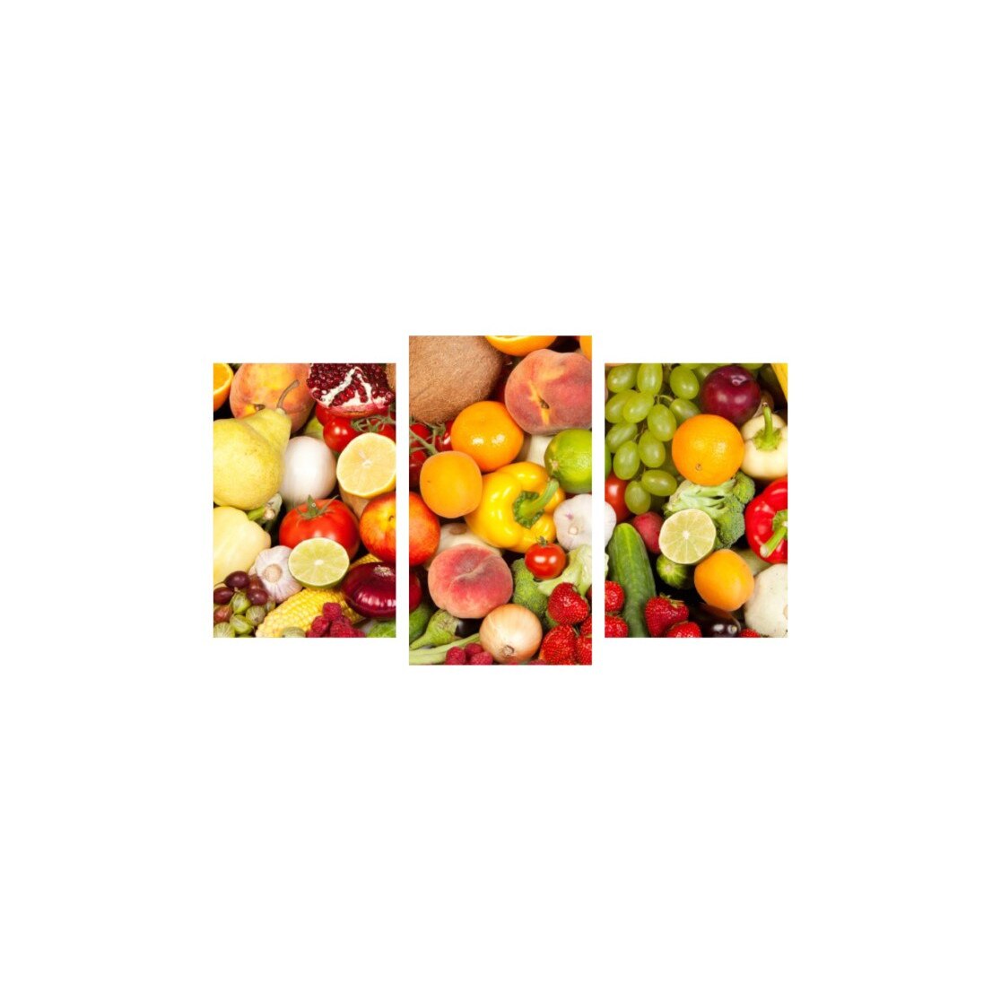 Tablou multicanvas 3 piese 150x90 cm, Food and Drinks model 99