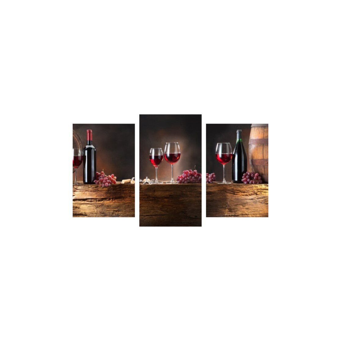 Tablou multicanvas 3 piese 150x90 cm, Food and Drinks model 143