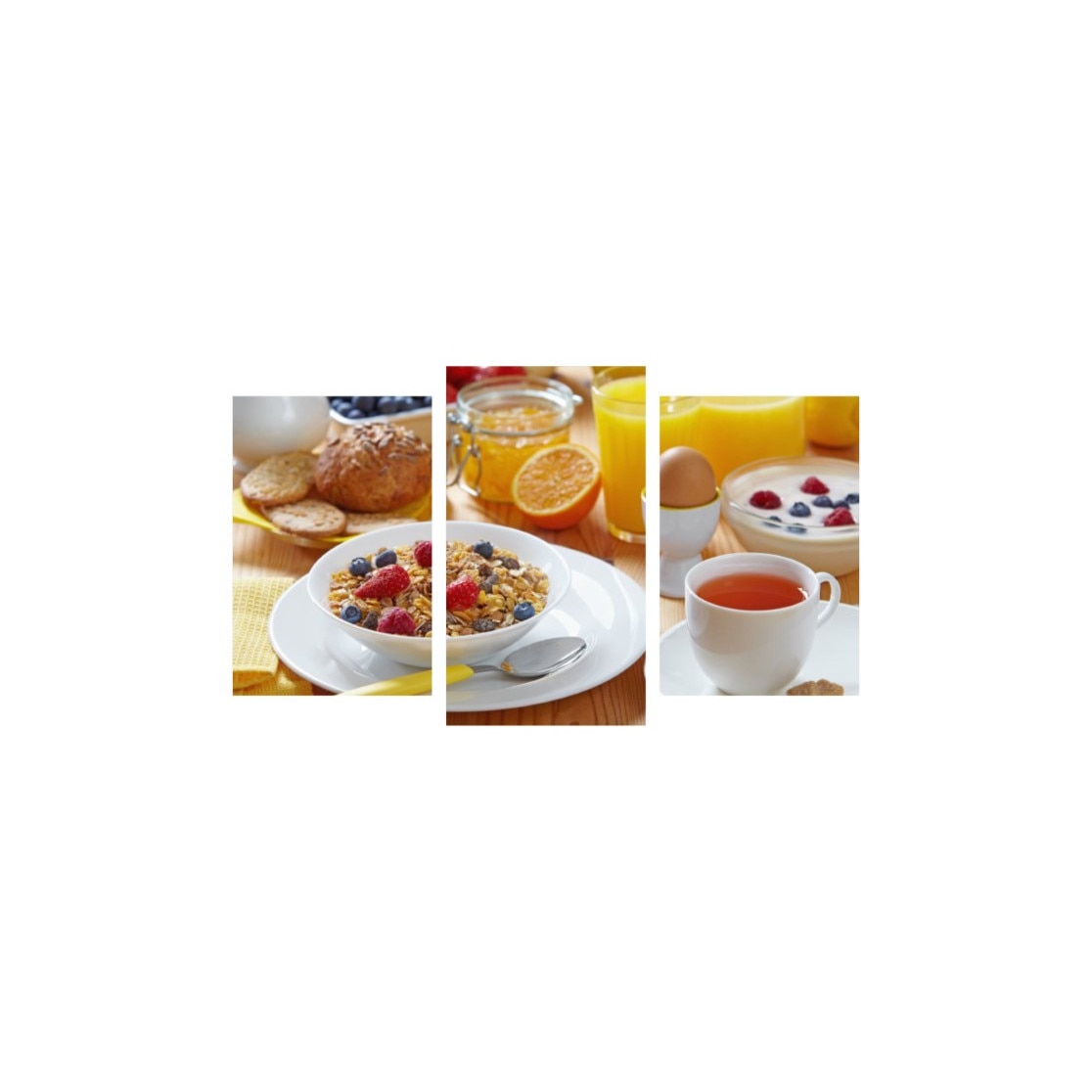 Tablou multicanvas 3 piese 150x90 cm, Food and Drinks model 234