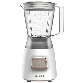 Blender Philips Daily Collection HR2052/00, 450 W, 1.25 l, 1 viteza, Pulse, Alb Blender Philips Daily Collection HR2052/00, 450 W, 1.25 l, 1 viteza, Pulse, Alb
