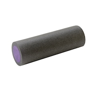 Rola Yoga, Pilates, Fitness, recuperare, 90x15 cm, din spuma EPE, Negru/Violet