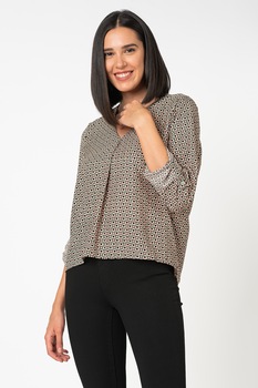 only bluza lejera cu imprimeu geometric si decolteu in v jennifer roznegruverde imagen 58_0_
0
