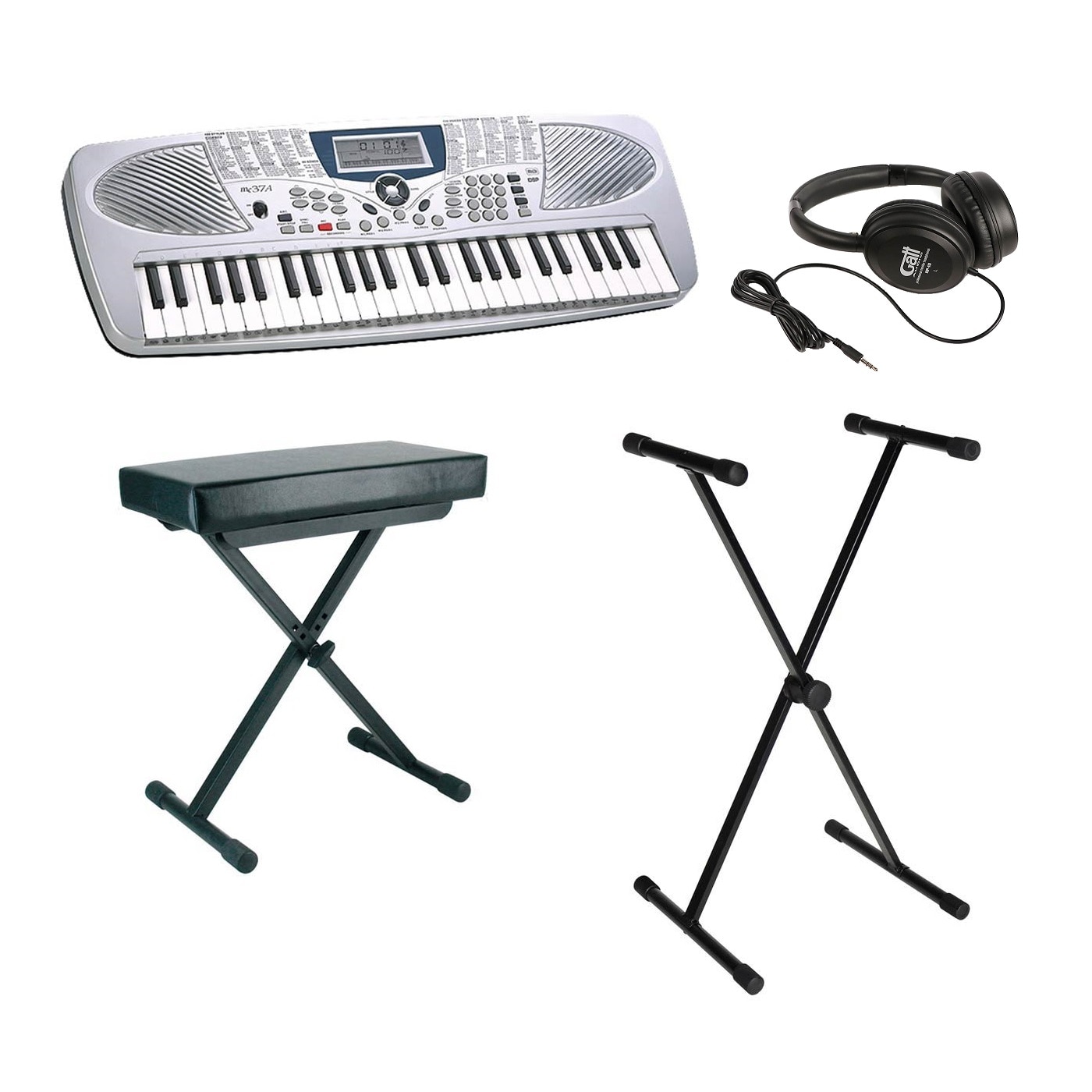 Set orga Medeli MC37A, casti, scaun, stativ