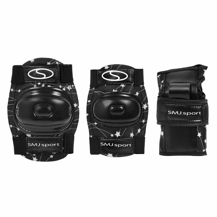 Set de protectie pentru copii SMJ Sport, 6 piese, Negru