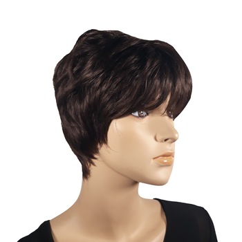 Peruca dama, fibra sintetica, cu aspect natural, castaniu natural Peruca dama, fibra sintetica, cu aspect natural, castaniu natural