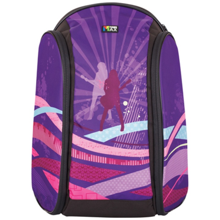 Rucsac Tiger, motiv Dance culoare mov.46x33x21cm