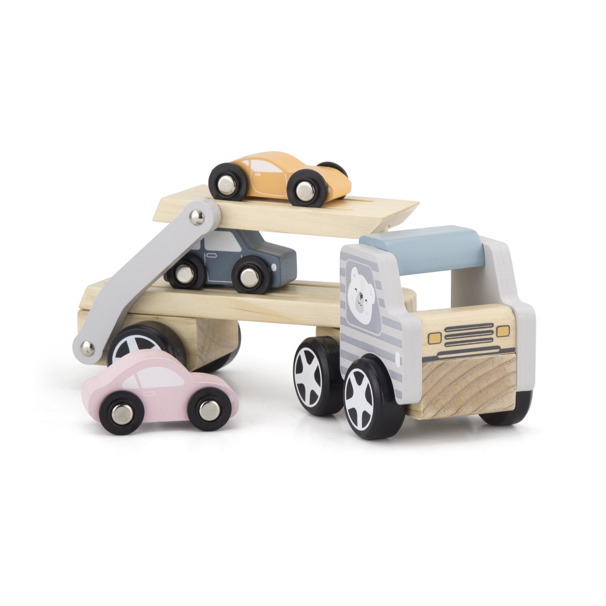 Camion Grue En Bois Avec Containers – Jeu De Construction Éducatif Pour Enfants Dès 1,5 Ans - 6