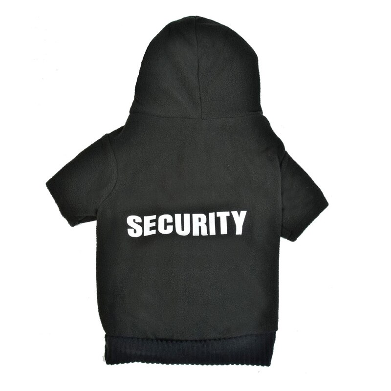 Bluza groasa pentru catei, marime L, imprimeu Security