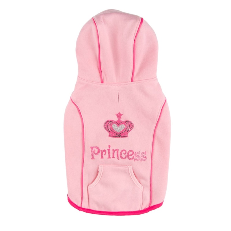 Vesta groasa pentru catei, marime M, imprimeu Princess