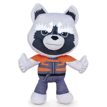 Jucarie de plus, Marvel Guardians of the Galaxy - Ratonul Rocket, inaltime 30 cm Jucarie de plus, Marvel Guardians of the Galaxy - Ratonul Rocket, inaltime 30 cm