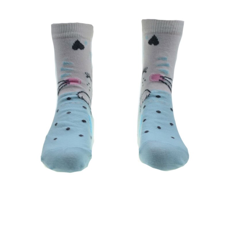 Sosete pentru baieti Milusie 2266-LBS, Albastru, 21-22 cm