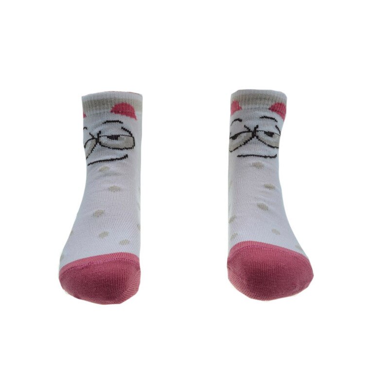 Sosete pentru fete Milusie B 2220-CROR, Multicolor, 15-17 cm