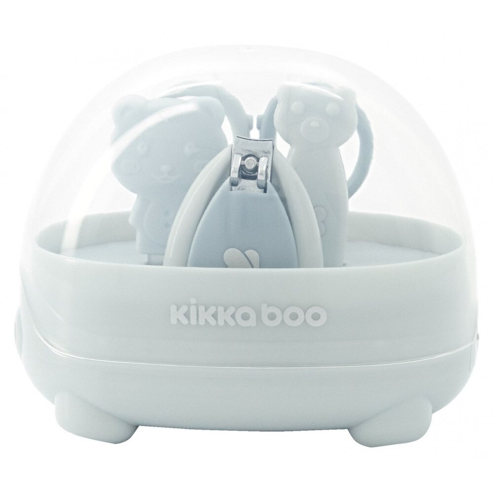 Set manichiura 3piese in cutiuta KikkaBoo Bear Blue