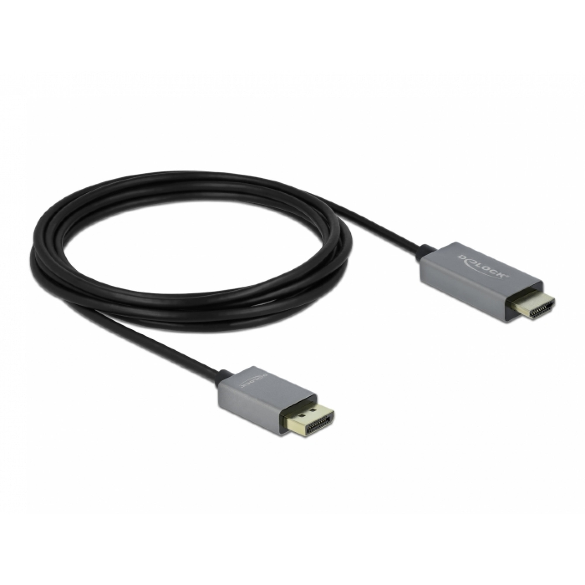 Cablu activ DisplayPort 1.4 la HDMI 4K@60 Hz (HDR) T-T 3m, Delock 85930