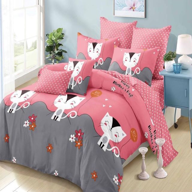 Lenjerie de pat dublu, bumbac satinat, Casa de Vis, R60-231