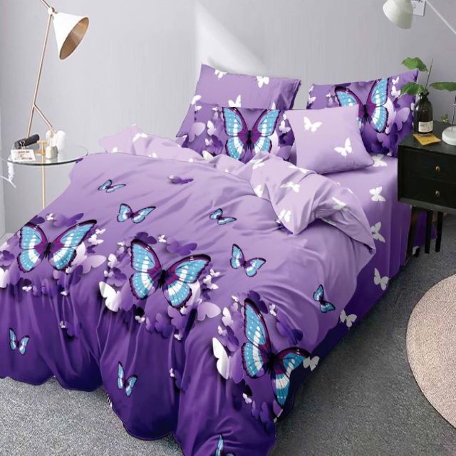 Lenjerie de pat dublu, bumbac satinat, Casa de Vis, R60-252