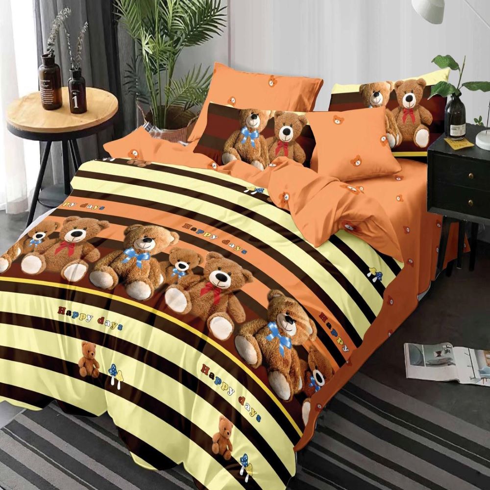 Lenjerie de pat dublu, bumbac satinat, Casa de Vis, R60-265