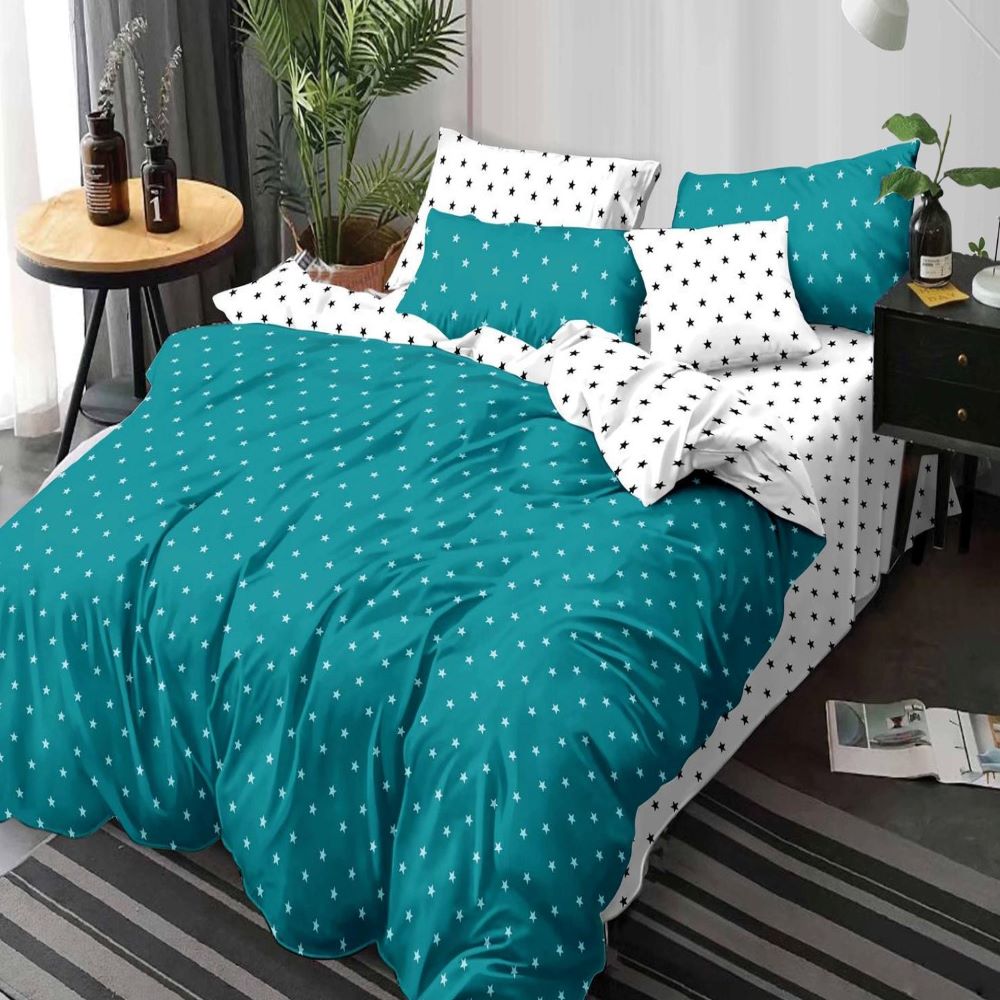 Lenjerie de pat dublu, bumbac satinat, Casa de Vis, R60-269