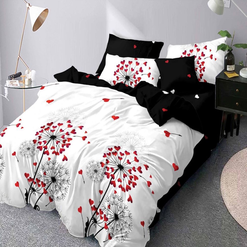 Lenjerie de pat dublu, bumbac satinat, Casa de Vis, R60-278